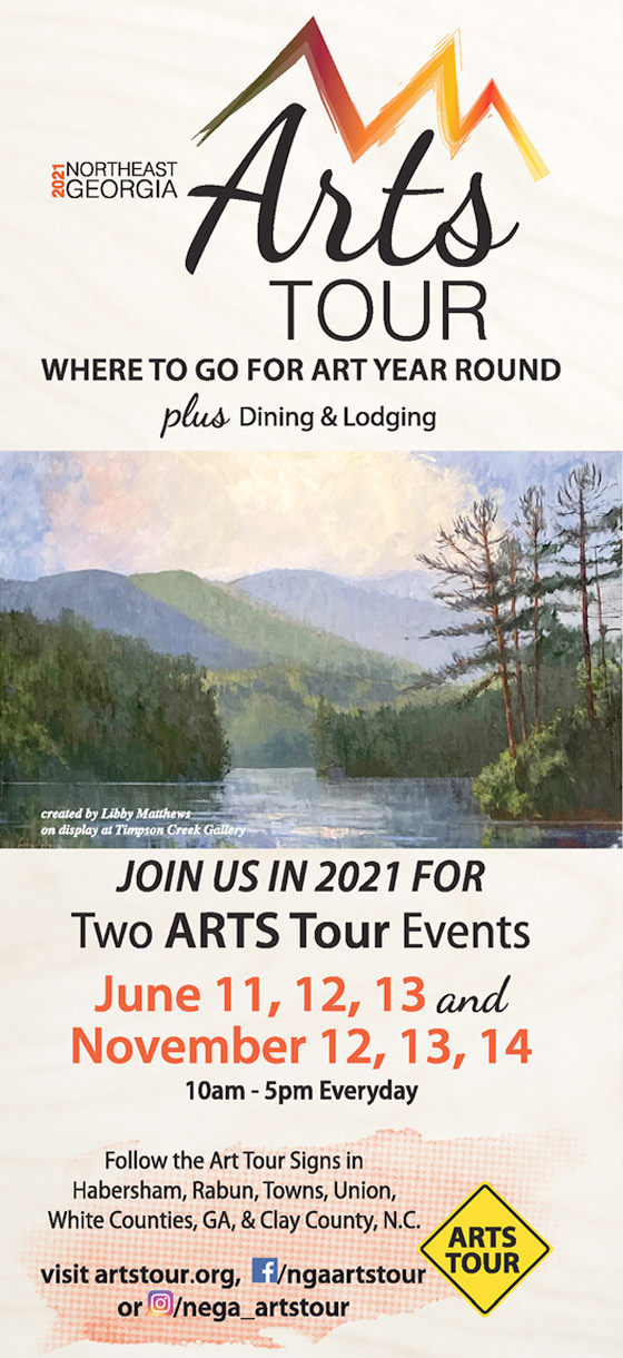 2021 Arts Tour Rack Card - Mountain Lake Publishing